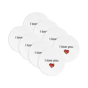 8PK LMD Ceramic Love Beautiful Inside Table Protector/Decoration Coaster 10cm