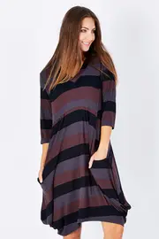 The Stripe Pocket Tunic Dress--BIRDK-102-S