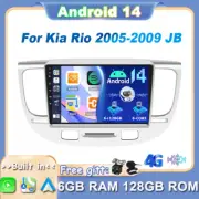 Car Stereo Android 14 Car Play GPS Navi DSP AHD For Kia Rio 2005-09 JB 6GB+128GB
