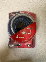 Lanzar PROKIT4 1800 Watt Hook Up Kit (4 Gauge). NEW SEALED.