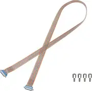 uxcell IDC Rainbow Wire Flat Ribbon Cable DB25 Female to DB25 Female 59 Inch Length 2.54mm Pitch Breadboard Jumper Wires for Electronic Projects