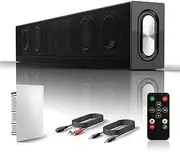 Computer Speakers, Bluetooth 4.2Wireless PC Soundbar with Mic, USB, Remote Control, Support for Desktop Computer, Laptop, Smartphone, Projector, Tablet, Monitor, TV.