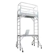 Mobile Aluminium Alloy Double Scaffold with Hatch - Work Portable High Platform