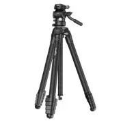 Portable Carbon Fiber Travel Tripod Kit, 61.8'' Video Camera Tripod Monopod V...