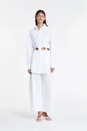 BNWT SIR THE LABEL IVORY MASON PANT - SIZE 3/12 AU/8 US (RRP $300)