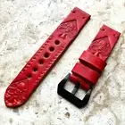 22mm Ace of Spades Embossed Leather Band for Apple Watch Fitbit Versa Ionic