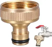 Outside Tap Connector Outside Tap Connector, 1.4 Inch Female Threaded Brass Hose, Hose Adapter for Home Kitchen Garden Hosepipe Fittings