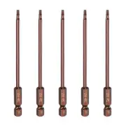 5pcs 2mm Metric Hex Head Wrench Drill Bit 4" Length Magnetic Screwdriver Bits