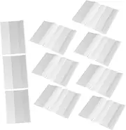 TEHAUX 5 Size Plastic Book Covers 10 Pack Booklet Covers Easy Install for Textbooks Notebooks