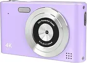 Digital Camera,Digital Cameras 16X Digital Zoom Anti Shake, Compact Portable Small Gift Camera for Kids Boys Girls Students, Purple