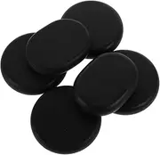 Beavorty 6pcs Hot Massage Stones Natural Basalt Body Relax Rocks for Spa and Therapy Smooth Surface for Gentle Touch and Muscle Relaxation for Neck and Back Massage