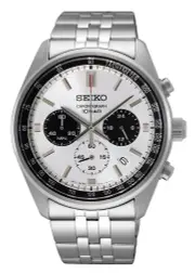 Seiko Conceptual White and Silver Analog Men's Watch SSB425P