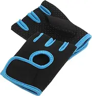 Yardwe 1Pair Non Slip Half Finger Fitness Gloves for Men Women Breathable Weight Lifting Yoga Mittens Versatile Cycling Outdoor Sports Gear