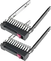 2-Pack Hard Drive Caddy 2.5 Hard Drive Bracket 500223-001 500223-002 SSD Caddy Compatible for HP G5 G6 G7 DL380 DL360 DL580 BL460c ML350 ML370 ML570