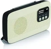 Lava Akoni 2 – DAB+ Digital & AM/FM Portable Radio with Bluetooth and Built-in Rechargeable Battery with Auto-Scan, LCD Screen, Headphone Jack - Retro Design
