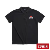 在飛比找momo購物網優惠-【EDWIN】男裝 日落基本Basic短袖POLO衫(黑色)