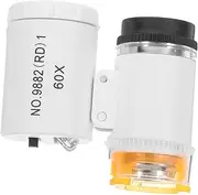 Handheld Microscope with LED Lights Portable Magnifier for Coins Antiques Textiles and Printed Materials High Precision Inspection Tool for Collectors and Hobbyists