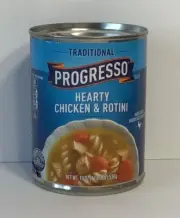 Progresso Traditional Hearty Chicken & Rotini Soup 19 oz Lot of 8 Free Shipping!