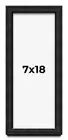 7x18 Shadow Box Black Rustic Barnwood Display Frame | 1.125 Inch Deep | 0.875 I