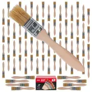 72 Pack - 1" Chip Paint Brushes Stain Glue Adhesive Touchup - 1 Inch Lot of 72