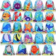 Talltalk 24 Pcs Drawstring Bags Party Favors Backpacks Party Supplies Bag Favor Bags for Kids Teens Favor Supplies