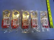 Lot of 5 Grainger Lockout Hasp, Snap-On Style 1” Lockout Hasp Style Steel 1U177B