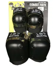 [187 Killer Pads] 187 Killer Pads Skate Gear Protective Combo Pack in Camo Size XS