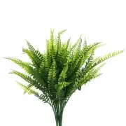 18 Bundle Artificial Boston Ferns Outdoor Fake Plants Artificial Shrubs UV Re...
