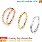 3PCS Surgical Steel Septum Nose Rings Hoop Helix Cartilage Daith Tragus Clicker