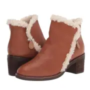 NIB - Gentle Souls Kenneth Cole 'Best' 65mm Zip Cozy Ankle Boot, Cognac - Size 9