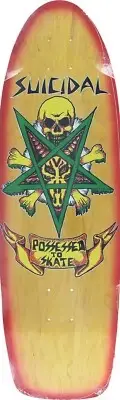 Suicidal Skates PTS 70's Old School Skateboard Deck - 9" x 30"