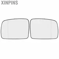 在飛比找蝦皮購物優惠-Xinpins 防刮 1 對加熱後視鏡玻璃除霧後視組件替換零