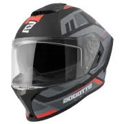 Phantom Codex Black Grey Red Fiberglass Full Face Helmet