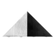 Decorative Wall Light 90-265V 5W Stainless Steel Triangle LED Wall Light Lamp Modern Style Decoration 1Pack Multi 23.50X11.50X3.00CM