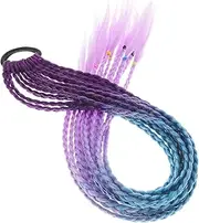 Mikinona Braided Synthetic for Kids Ponytail Extension Braids with Hair Extension Clips and Stylish Ponytail Rope Extensions for Girls