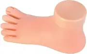 Healeved Nail Enhancement Practice Foot Model Manicure Training Tool Elasticity for Skill Improvement