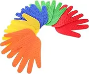 Kisangel Non Slip Carpet Markers 5 Pairs of Hand Foot Prints Sensory Mats for Boys and Girls Classroom Floor Dots Tactile Massage for Coordination Training