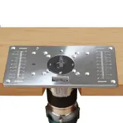 Metal Router Flip Plate Aluminum 4Pcs Insert Rings Woodworking Table Tool Set