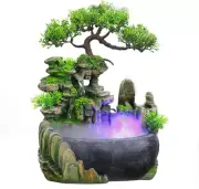 Indoor Water Fountain, Indoor Fountains and Waterfalls with Color LED Light & On