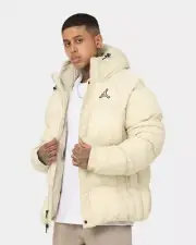 Nike Air Jordan Essential Jumpman Puffer Jacket Cream Rattan Mens Size XL New✅