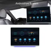 13.3" Android 11 4+64GB Car Headrest TV Monitor Octa-core Mirror Link FM Player