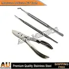 Toenail Cutter Clipper Ingrown Curettes Chiropody Podiatry Tools Kit Heavy Duty