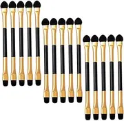 HAPINARY Portable 15pcs Double-sided Eyeshadow Brush Set for Eye Nose Lip Makeup