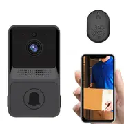 Wireless Doorbell WiFi Night Vision Security Door Bell with Dingdong Machine for Home Monitor
