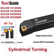 95° SCLCR 12/16/20/25 mm Shank Indexable Turning Lathe Tool Holder Cylindrical