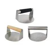 Burger Press Maker Smooth Grill Cooking Smasher for Paninis Sandwiches Steak