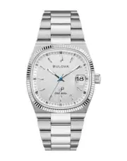 Bulova 96B444 Super Seville Quartz Sapphire White Dial Stainless Steel Watch