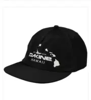 Brand New Dakine Hawaii Unstructured Hat Black Snapback O/S One Size Cap