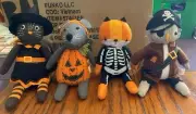 2021 TARGET HYDE & EEK BOUTIQUE HALLOWEEN SHELF SITTER SET OF 4 FOX CAT OWL