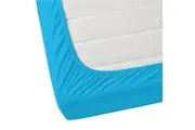 La Via 400TC Fitted Sheet (Aqua) - Double